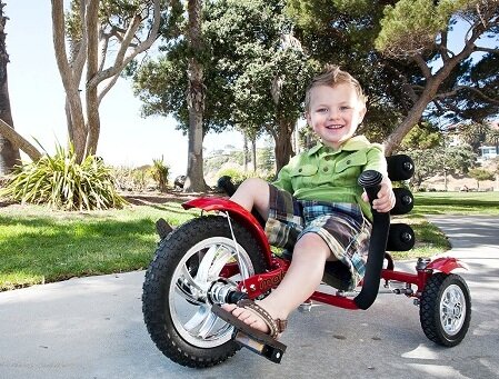 Mobo MINI (Tri 601) 12"/6,5" (Trike mit Hinterrad-Steuerung, für Kinder von ca. 2,5 - 5 Jahren)